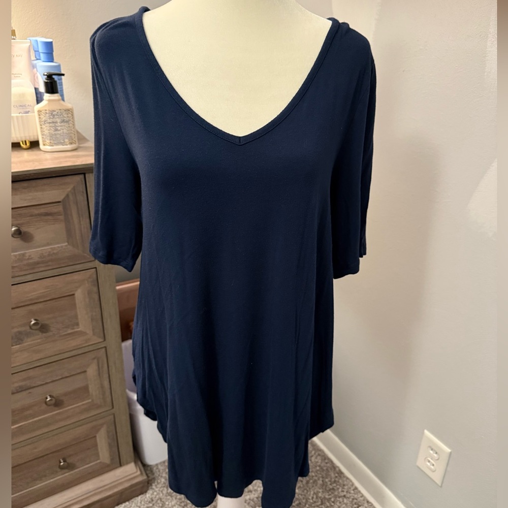 Navy Blue 3/4 sleeve top